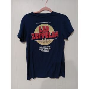 Mens Led Zeppelin t-shirt S Wembley 1971 blue Concert Tee